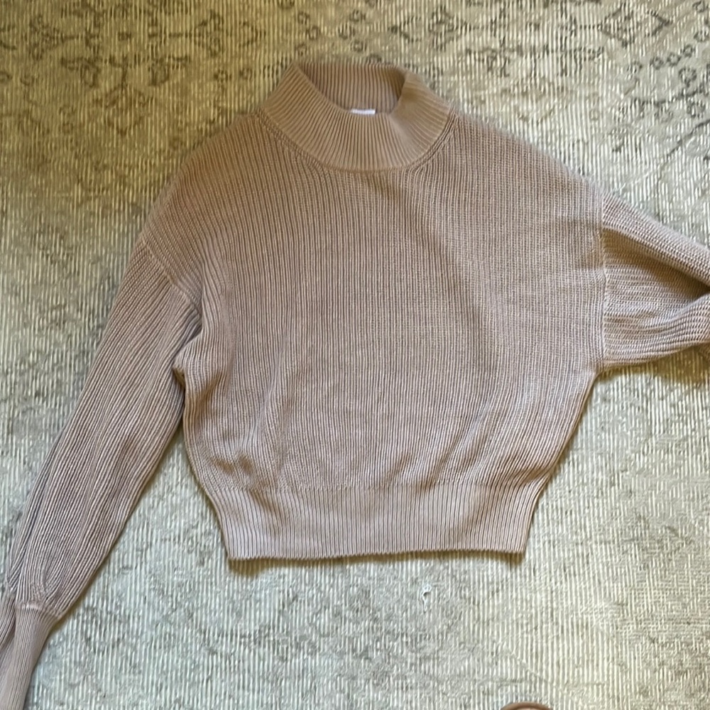 NAKD tan ribbed sweater